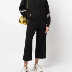 Karl Lagerfeld logo glitter tape sweatshirt