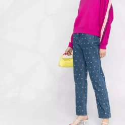 Karl Lagerfeld striped logo-tape sweatshirt