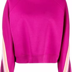 Karl Lagerfeld striped logo-tape sweatshirt