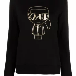 Karl Lagerfeld Ikonic logo-print sweatshirt