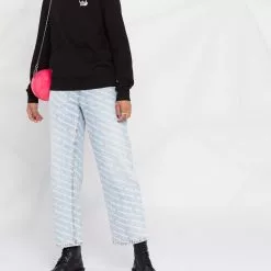 Karl Lagerfeld Ikonic Choupette studded sweatshirt