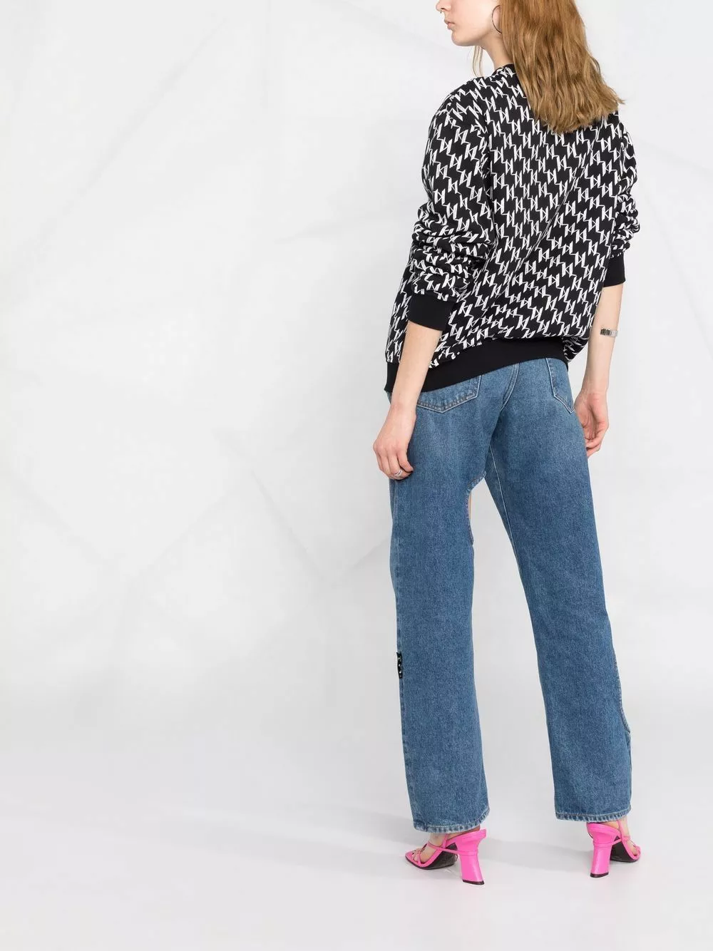 Karl Lagerfeld monogram-print sweatshirt