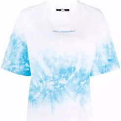 Karl Lagerfeld tie-dye logo T-shirt