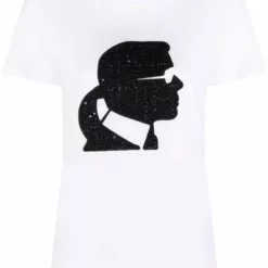 Karl Lagerfeld bouclé Karl Profile short-sleeve T-shirt