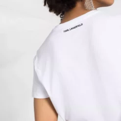 Karl Lagerfeld bouclé Karl Profile short-sleeve T-shirt