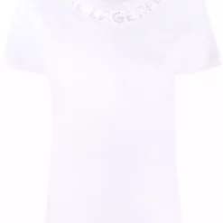 Karl Lagerfeld embellished-logo neckline T-shirt