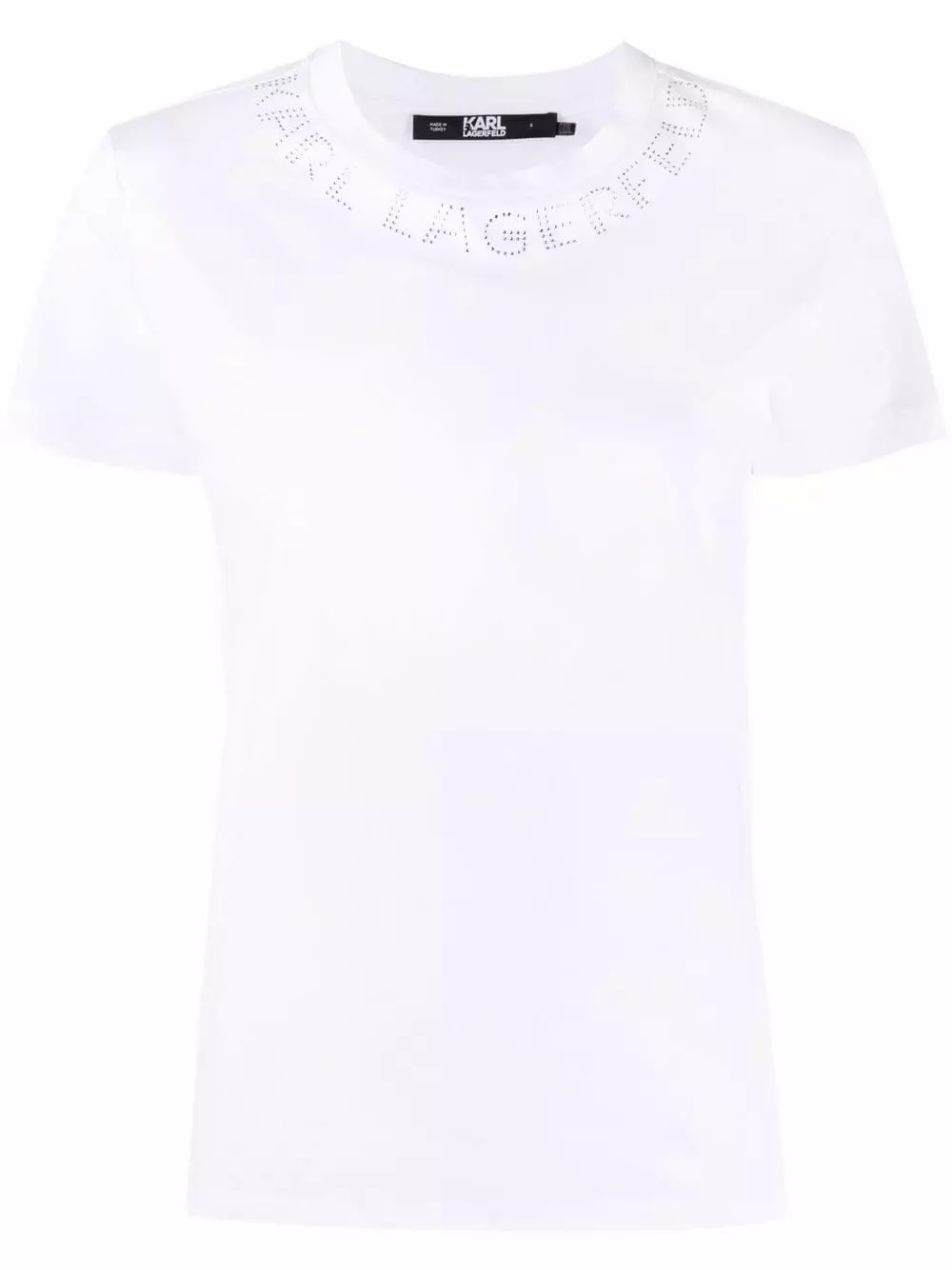 Karl Lagerfeld embellished-logo neckline T-shirt