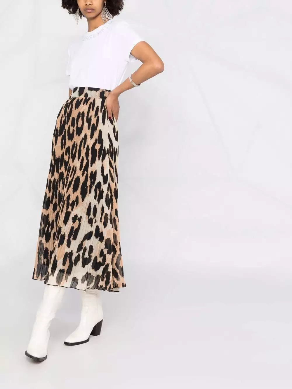 Karl Lagerfeld embellished-logo neckline T-shirt