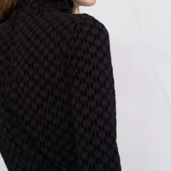 Karl Lagerfeld monogram-pattern top