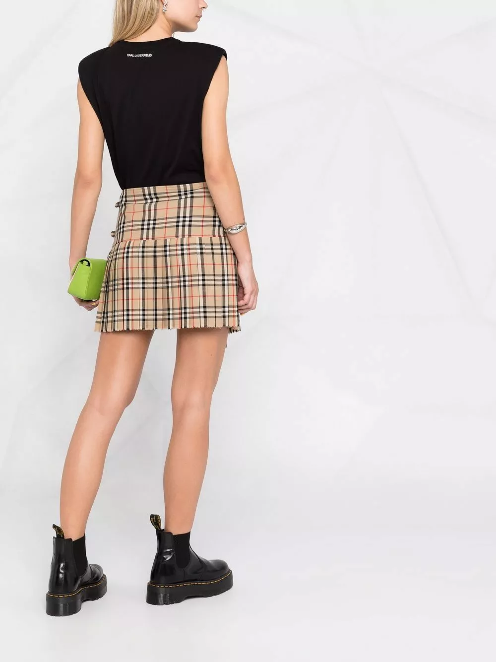 Karl Lagerfeld embellished-logo tank top