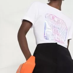Karl Lagerfeld Art Deco logo-print T-shirt