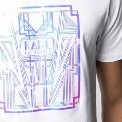 Karl Lagerfeld Art Deco logo-print T-shirt