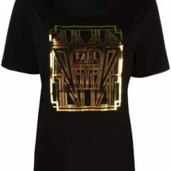 Karl Lagerfeld Art Deco Logo T-shirt