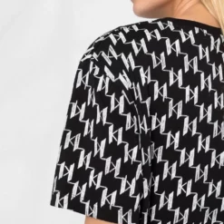 Karl Lagerfeld monogram-pattern T-shirt
