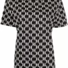 Karl Lagerfeld monogram-pattern T-shirt