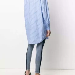 Karl Lagerfeld embroidered logo cotton shirt