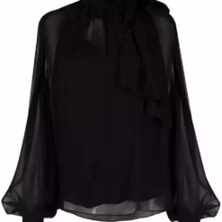 Karl Lagerfeld pussy-bow neck blouse