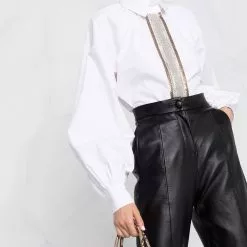 Karl Lagerfeld bead-embroidered shirt