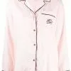 Karl Lagerfeld logo-embroidered pajama shirt