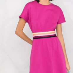 Karl Lagerfeld striped waistband T-shirt dress