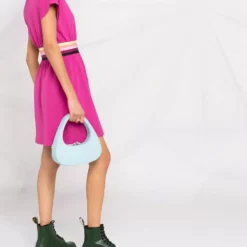 Karl Lagerfeld striped waistband T-shirt dress