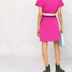 Karl Lagerfeld striped waistband T-shirt dress