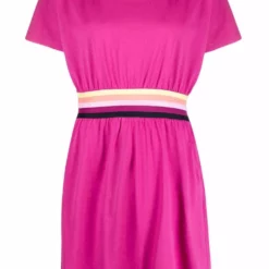 Karl Lagerfeld striped waistband T-shirt dress