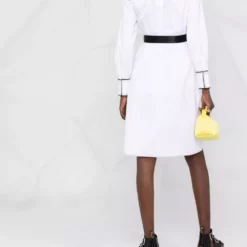 Karl Lagerfeld contrast-detail shirt dress