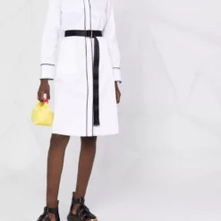 Karl Lagerfeld contrast-detail shirt dress