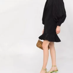 Karl Lagerfeld long puff-sleeves sweatdress