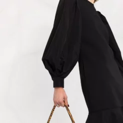 Karl Lagerfeld long puff-sleeves sweatdress