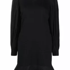 Karl Lagerfeld long puff-sleeves sweatdress