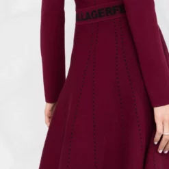 Karl Lagerfeld contrasting-logo dress