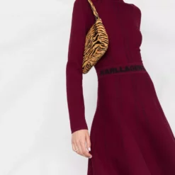 Karl Lagerfeld contrasting-logo dress