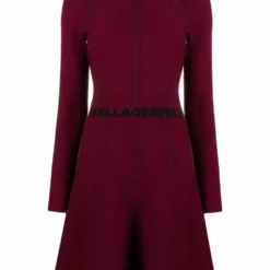 Karl Lagerfeld contrasting-logo dress