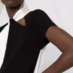 Karl Lagerfeld colour-block halterneck jumpsuit