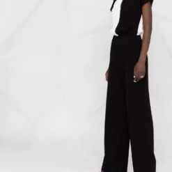 Karl Lagerfeld colour-block halterneck jumpsuit