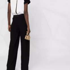 Karl Lagerfeld colour-block halterneck jumpsuit