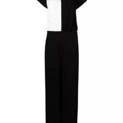 Karl Lagerfeld colour-block halterneck jumpsuit