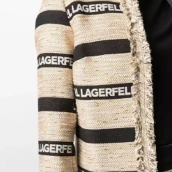 Karl Lagerfeld logo-print strap jacket
