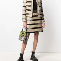 Karl Lagerfeld logo-print strap jacket