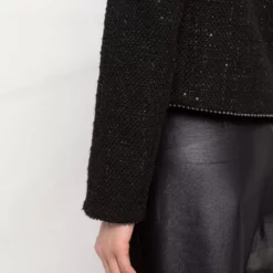 Karl Lagerfeld bouclé tweed jacket