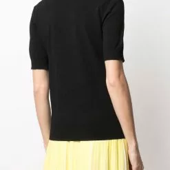 Karl Lagerfeld logo jacquard knitted top