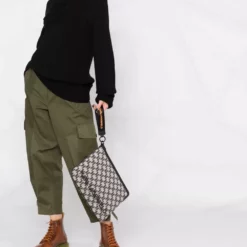 Karl Lagerfeld appliqué-logo intarsia-knit jumper