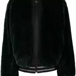 Karl Lagerfeld sequin-embellished bomber jacket