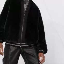 Karl Lagerfeld sequin-embellished bomber jacket