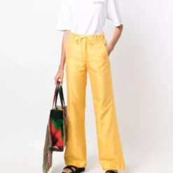 Karl Lagerfeld x kenneth Ize pressed-crease trousers