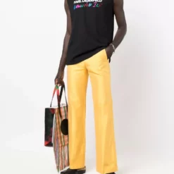 Karl Lagerfeld x kenneth Ize pressed-crease trousers