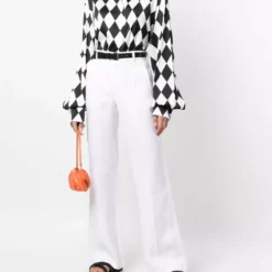 Karl Lagerfeld x Kenneth Ize flared hemp trousers