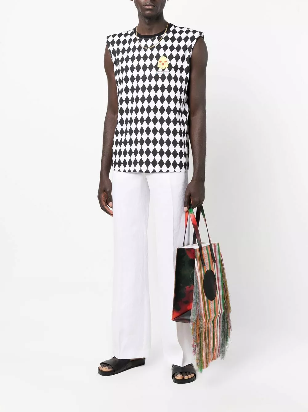 Karl Lagerfeld x Kenneth Ize flared hemp trousers